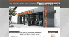 Desktop Screenshot of baustoffmarkt-gruppe.com