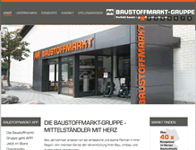 Tablet Screenshot of baustoffmarkt-gruppe.de